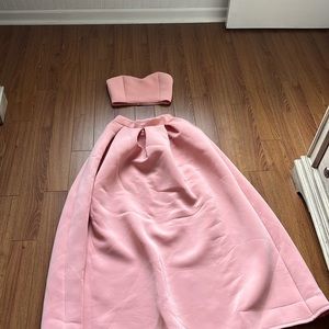 Two piece thick, material dress